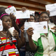 Dominicans of Haitian descent queue up to legalize their status at the Interior Ministry in Santo Domingo, Dominican Republic, on June 16, 2015.
ERIKA SANTELICES/AFP/Getty Images